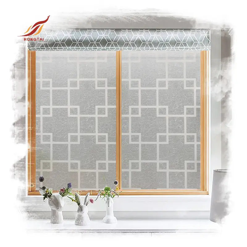 frosted privacy window stickers pattern glass pvc roll 3