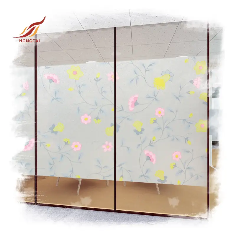 서리로 덥은 유리 비닐 스티커를 인쇄하는 도매 창 데칼 5