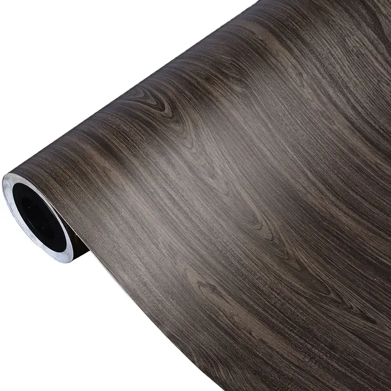 adhesive PVC wood grain vinyl wrap decorative film 5
