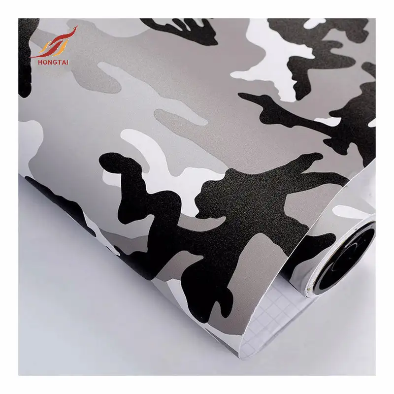 300 mikron camo vinyl car camouflage inpackningsfilm 5