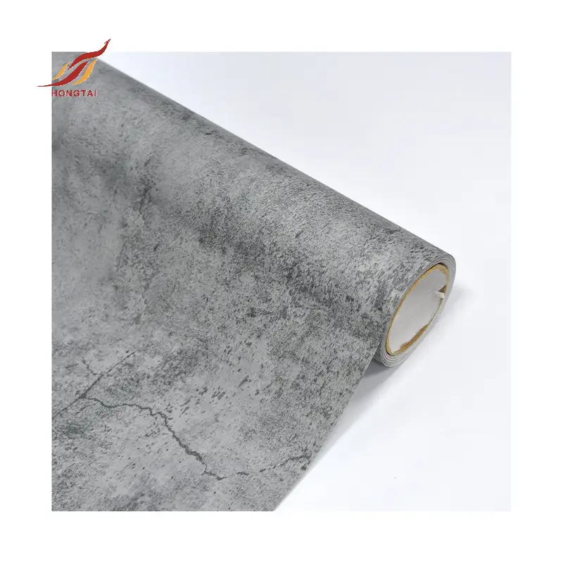 plester vinil beton semen abu-abu gulungan kertas dinding 5