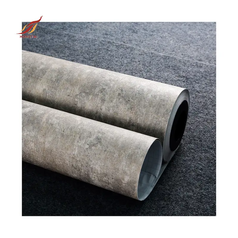 plaster vinyl concrete grey cement wall paper rolls 7
