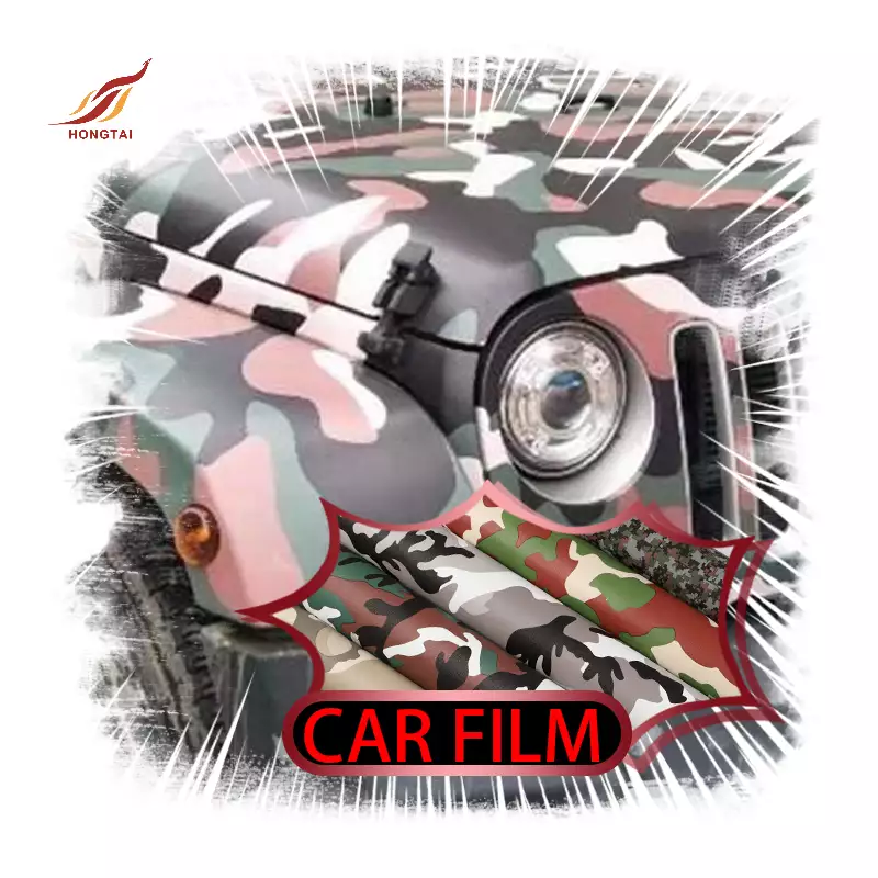 3d kamouflagefilm camo vinyl klistermärke bil wraps 2