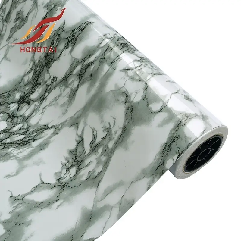 3D marble texture PVC film decoration vinyl roll 2