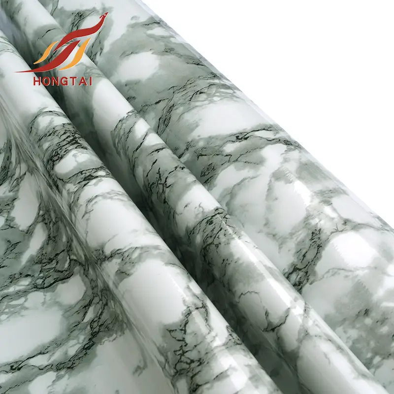 3D marble texture PVC film decoration vinyl roll 5