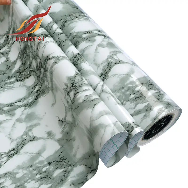 3D marble texture PVC film decoration vinyl roll 4