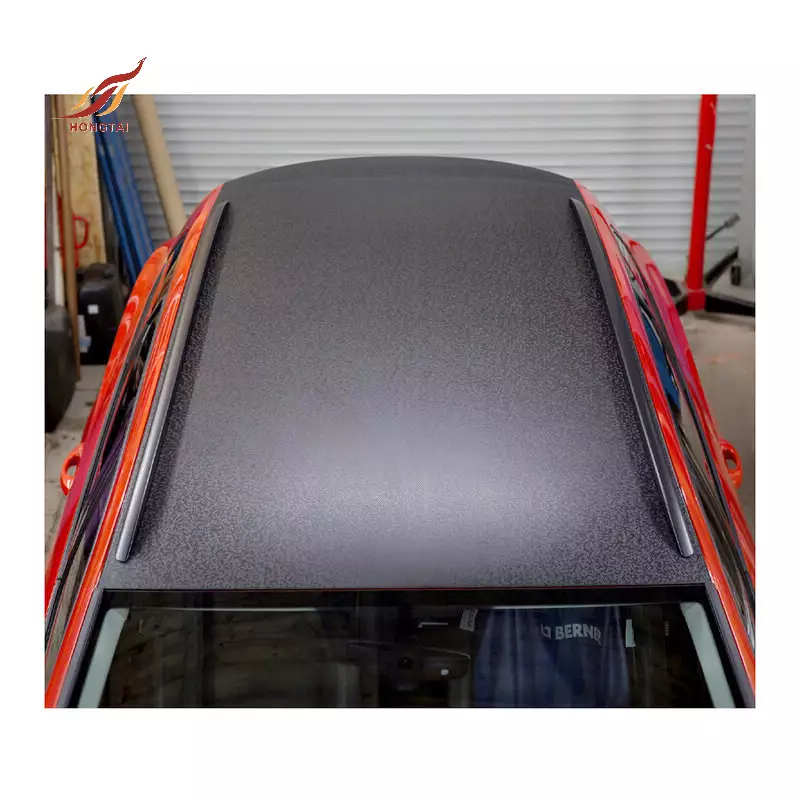 carbon fiber vinyl honeycomb roll car roof wrap 3