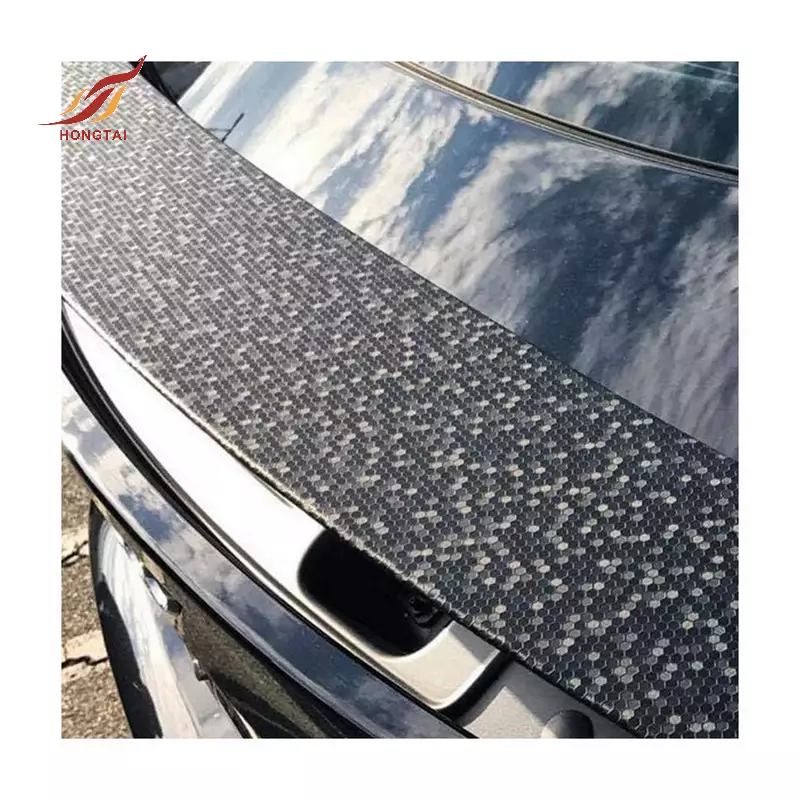 honeycomb carbon fiber diamond car wrap vinyl 6