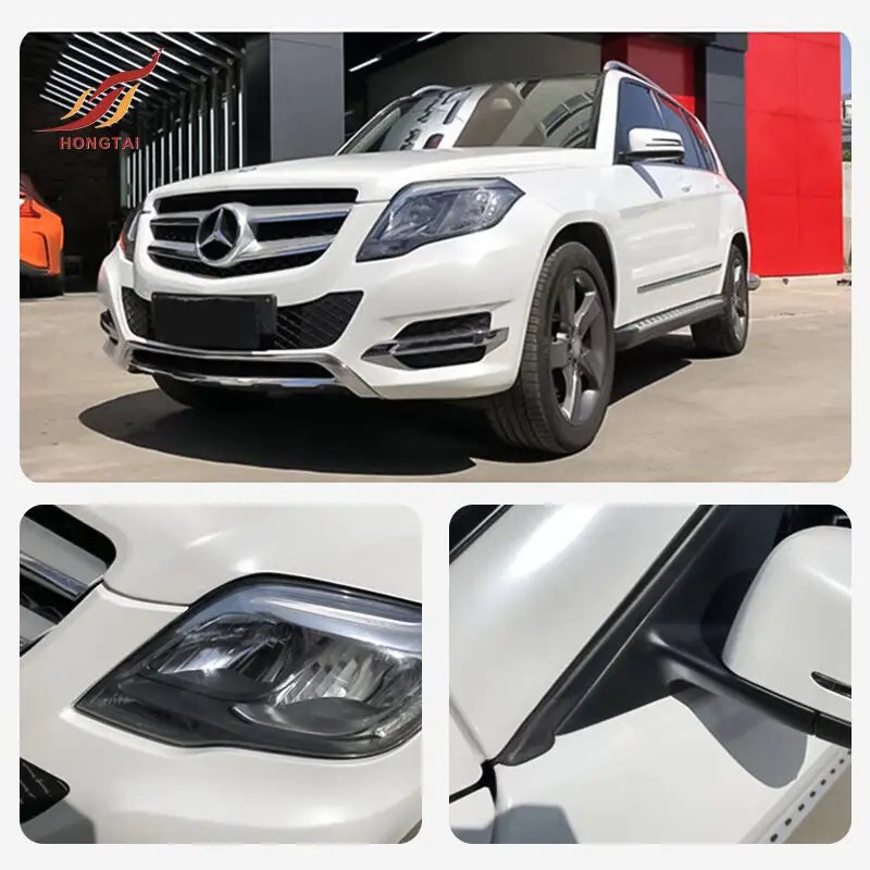 color change white to gold car pearl wrap 8