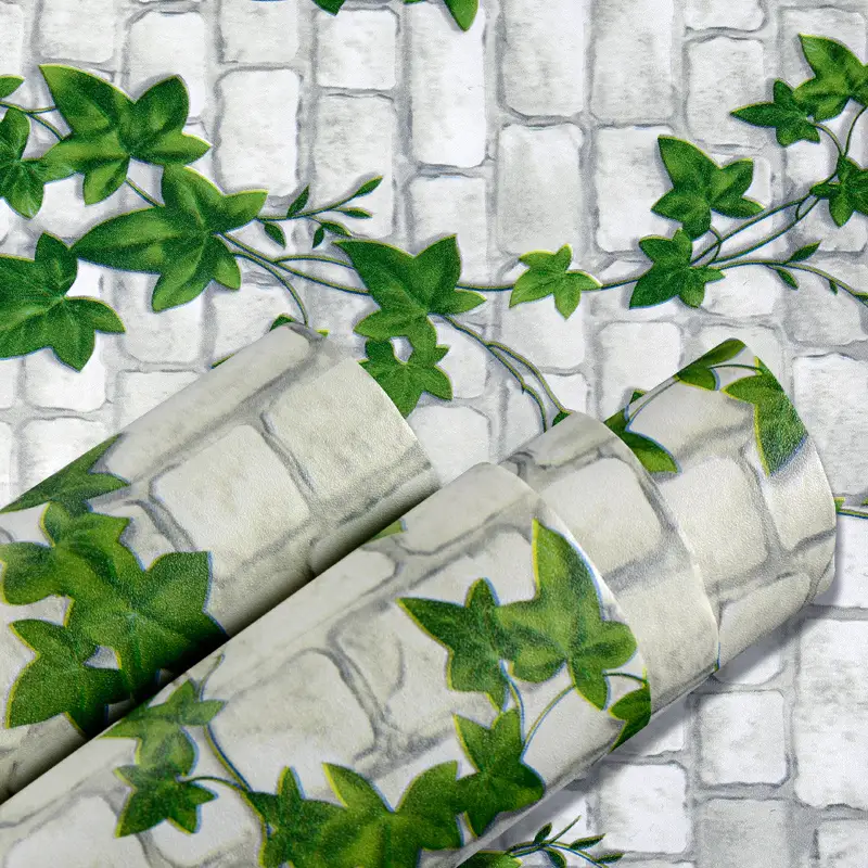 waterproof self adhesive 3D brick stone wall paper 8