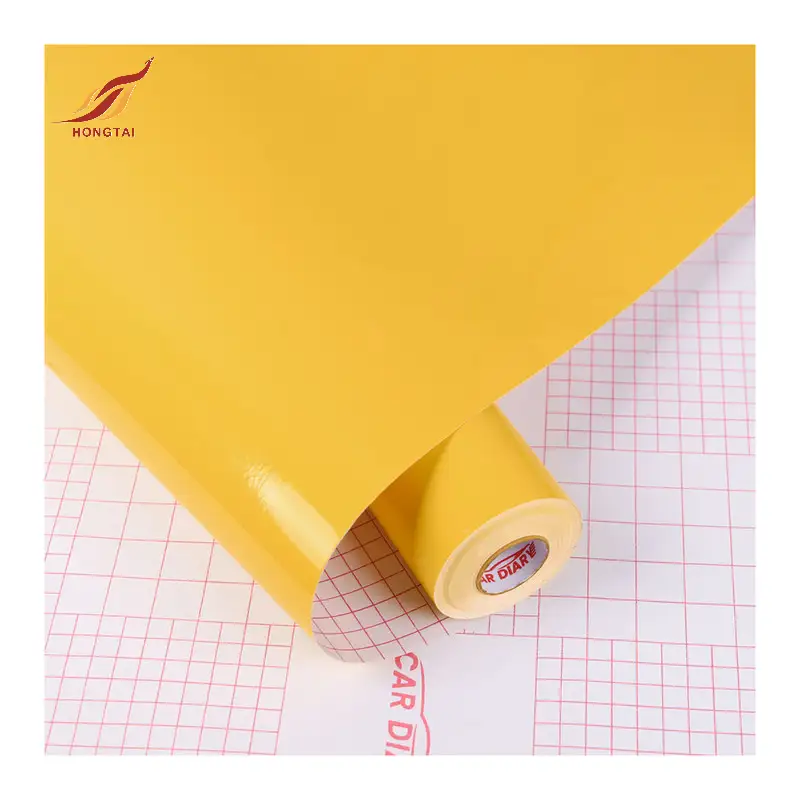 노란색 구강 비닐 스티커 접착 플로터 커팅 페이퍼 3