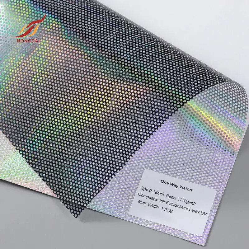 advertising printing privacy window film mesh one way 7