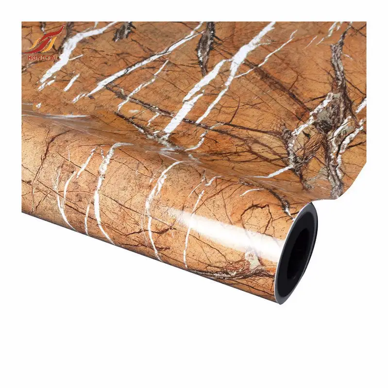 decorative autumn brown marble oilproof film 2