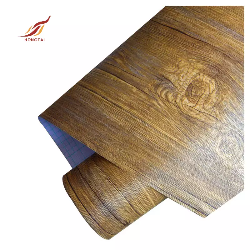 vinyl 3d furniture wrap wood effect foil 1