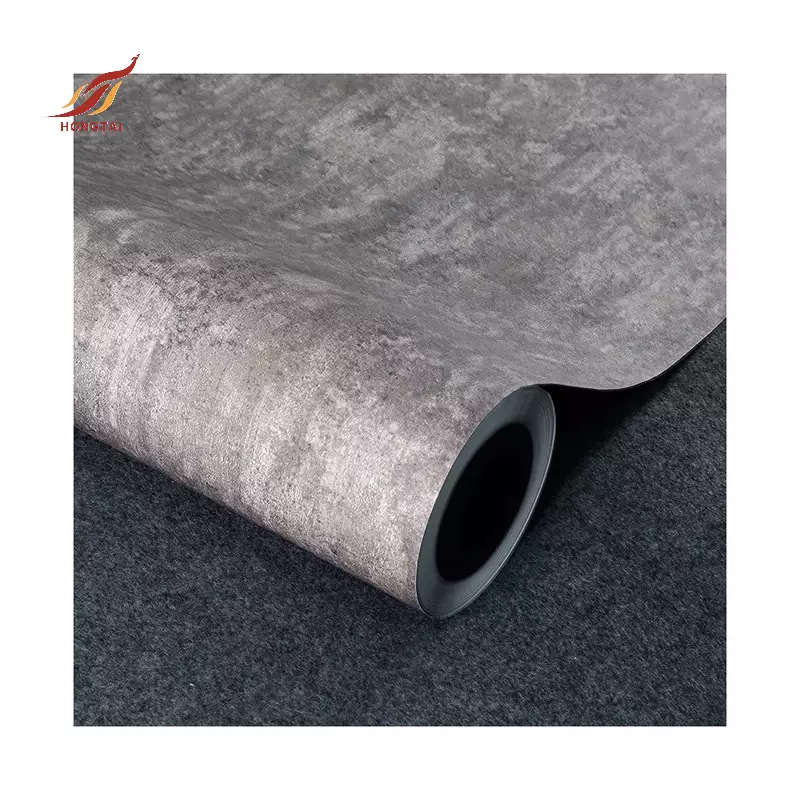 papier peint en vinyle gris béton gaufré motif autocollant ciment 1