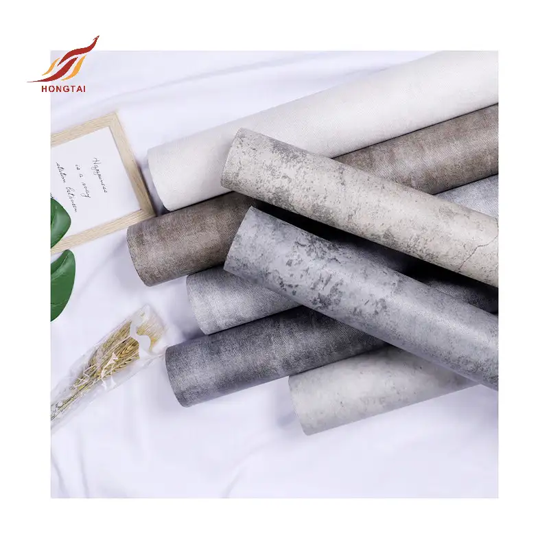 home cement coating vinyl sticker concrete wallpaper roll 3