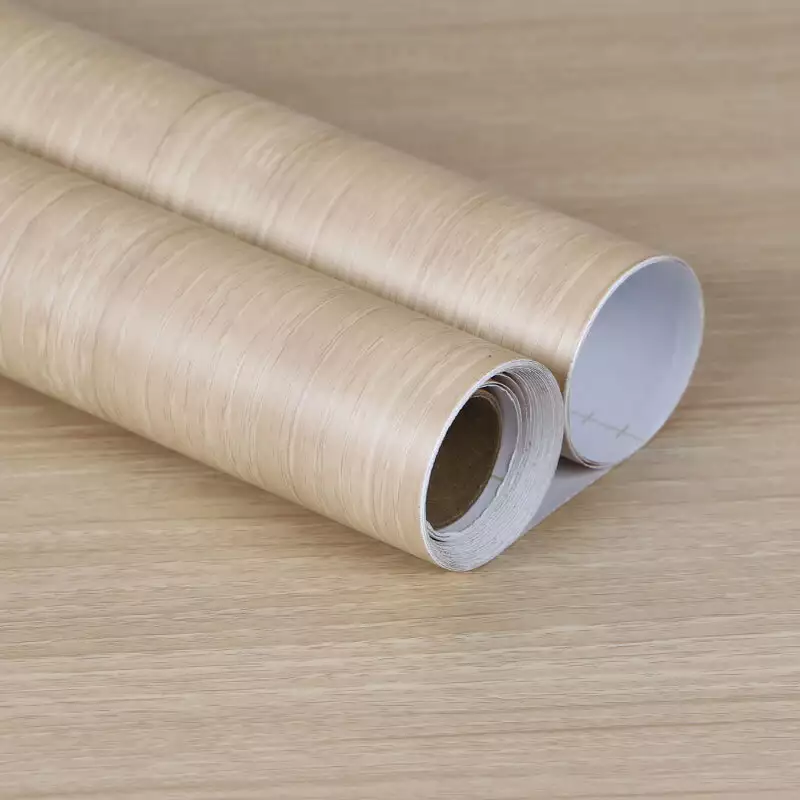 KL6106 1.22 * 50 m papel tapiz de película decorativa de vinilo de grano de madera 2