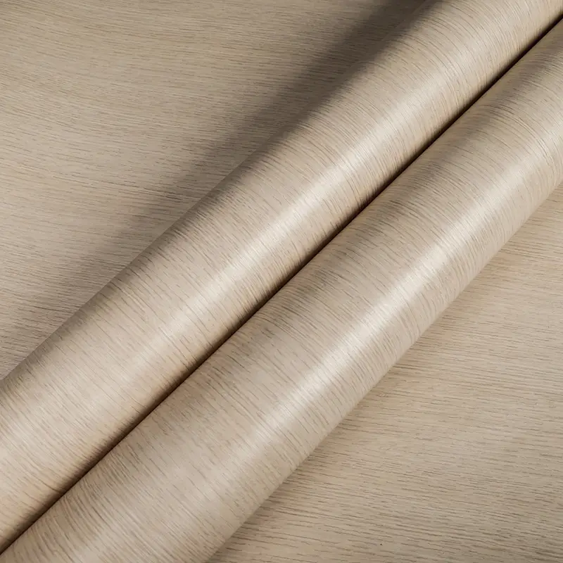 CA164 embossing wood grain smooth vintage LT beige architectural interior vinyl wrap 2