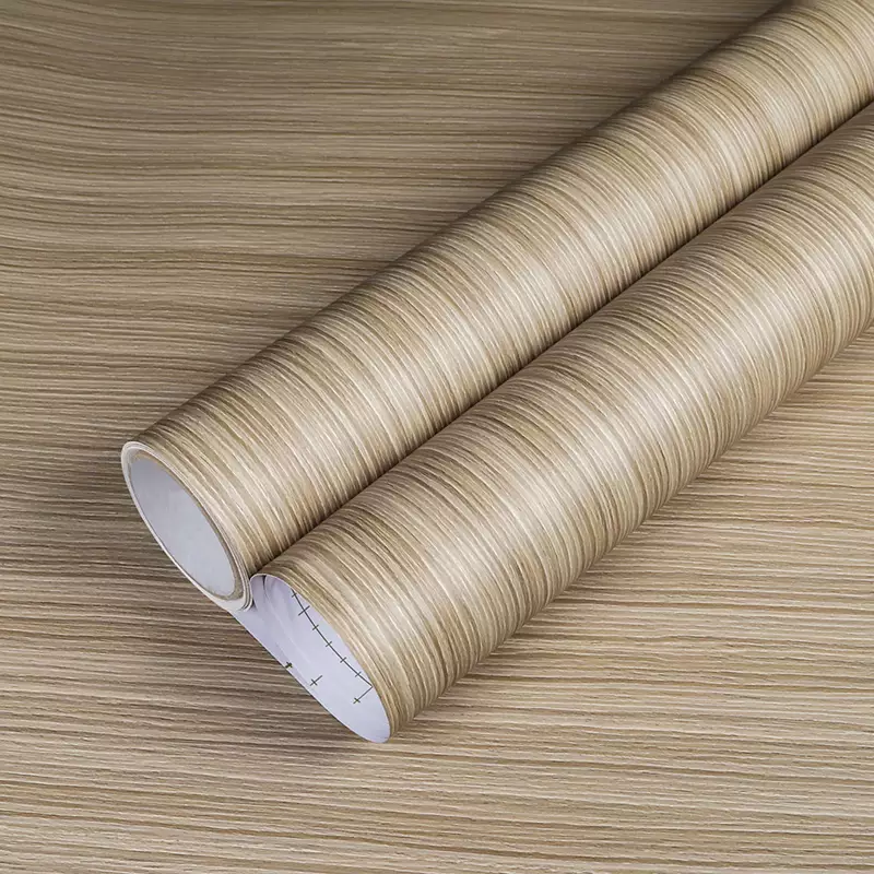CA176 Jura pine fine lines wooden slats self adhesive wallpaper for shelf liners 1