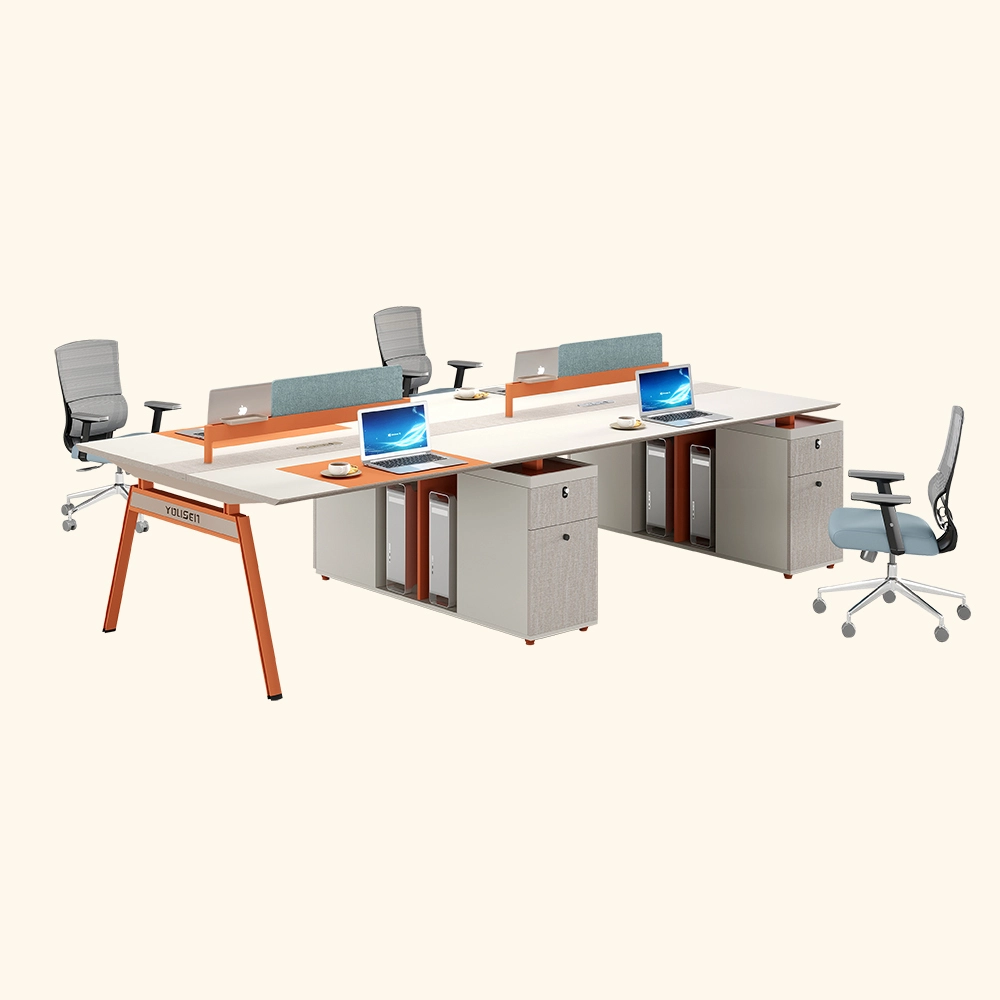 Bulegoko lan-estazio modernoak RM304K Lau pertsonaren aurrean - Yousen 1