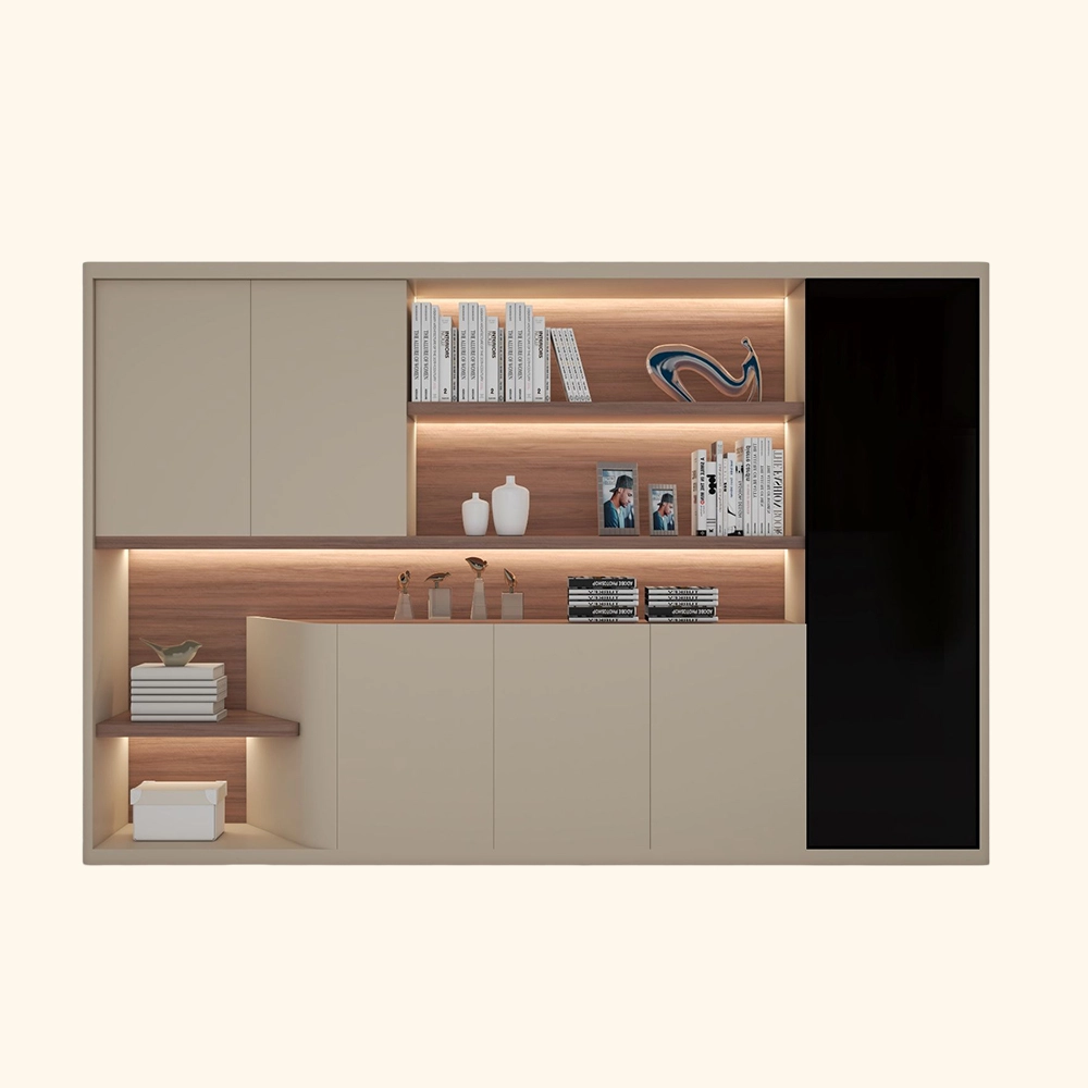 Trearkivskap RP828W med flere skuffer og arkiveringsmuligheter - Yousen 1