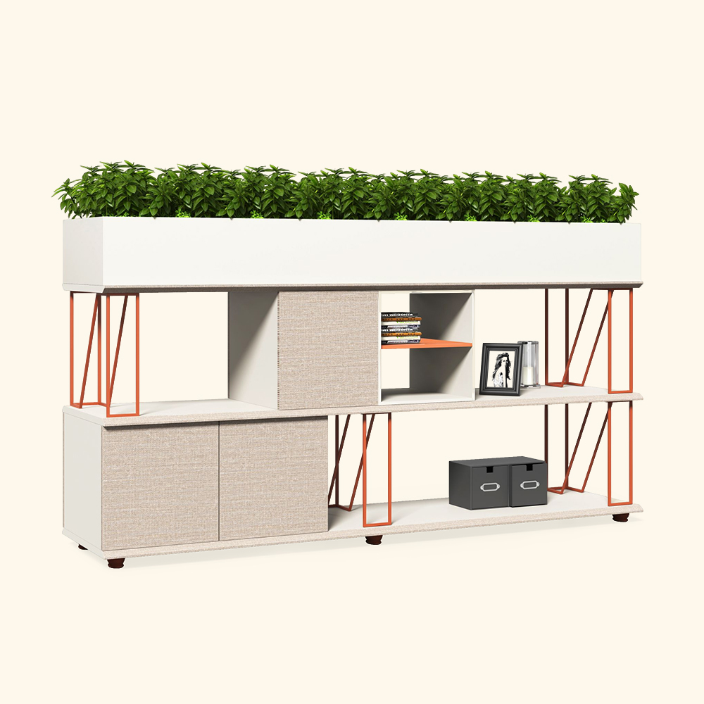 Modern office decorative filing cabinet planter rm320g