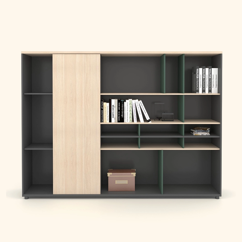 Fából készült irodai szekrénybútor egyszerű modern dizájnnal LS918W -Yousen 1