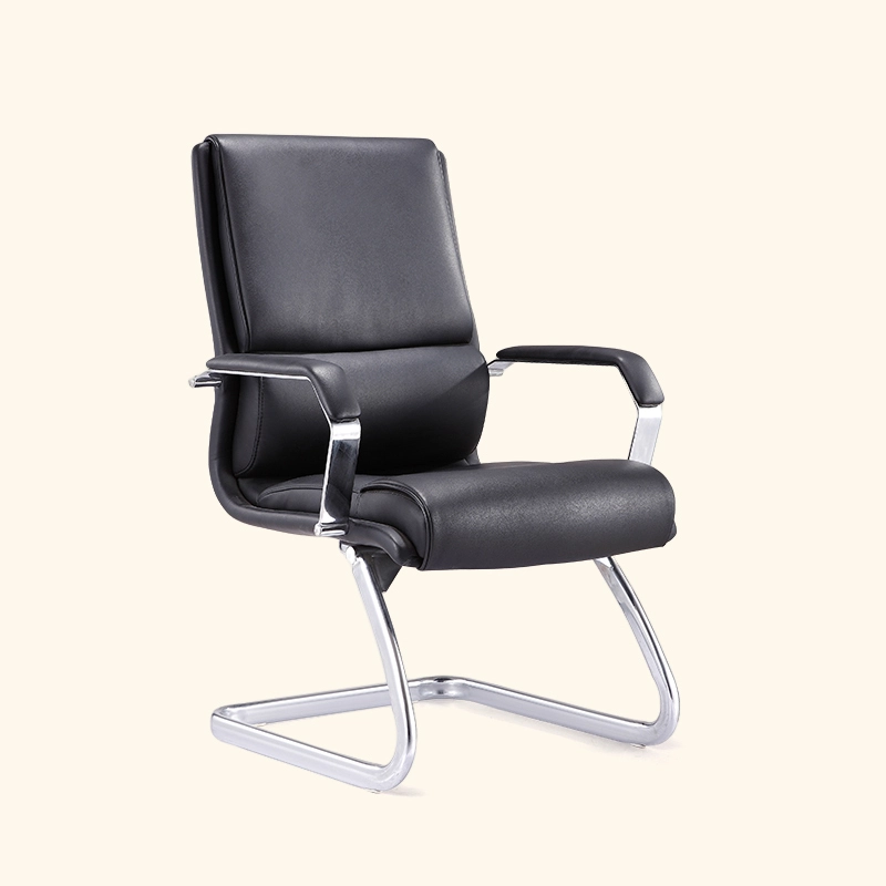 Luksuzna modna stolica za sastanke od prave kože serije 097 1