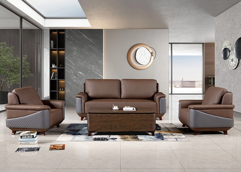 Sofá de oficina moderno con diseño de estilo americano y sofá seccional de 3 1
