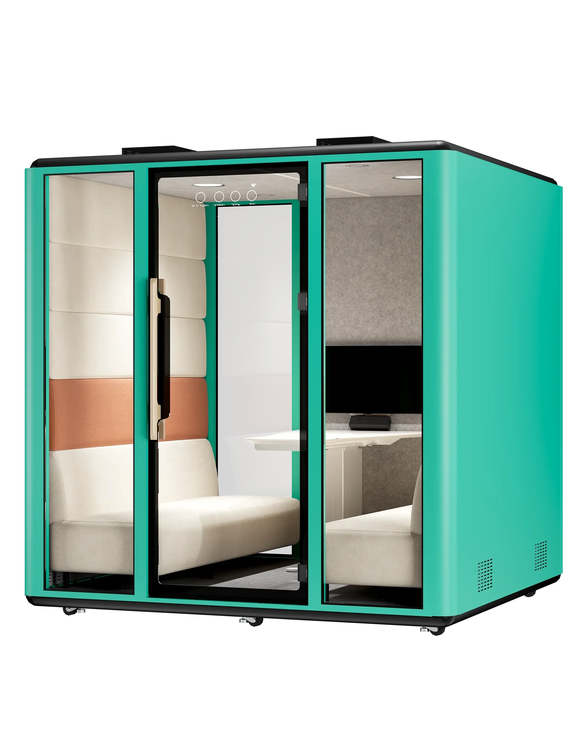 6 پرسن آفيس ميٽنگ پوڊس ٺاھڻ