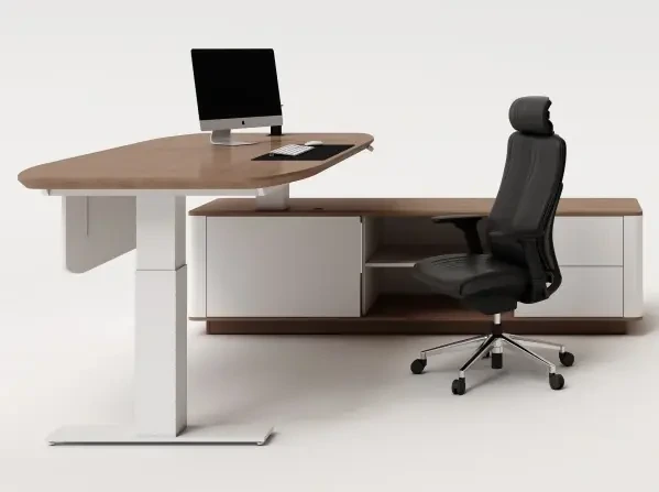 Регулируемый по высоте офисный стол для руководителя 1