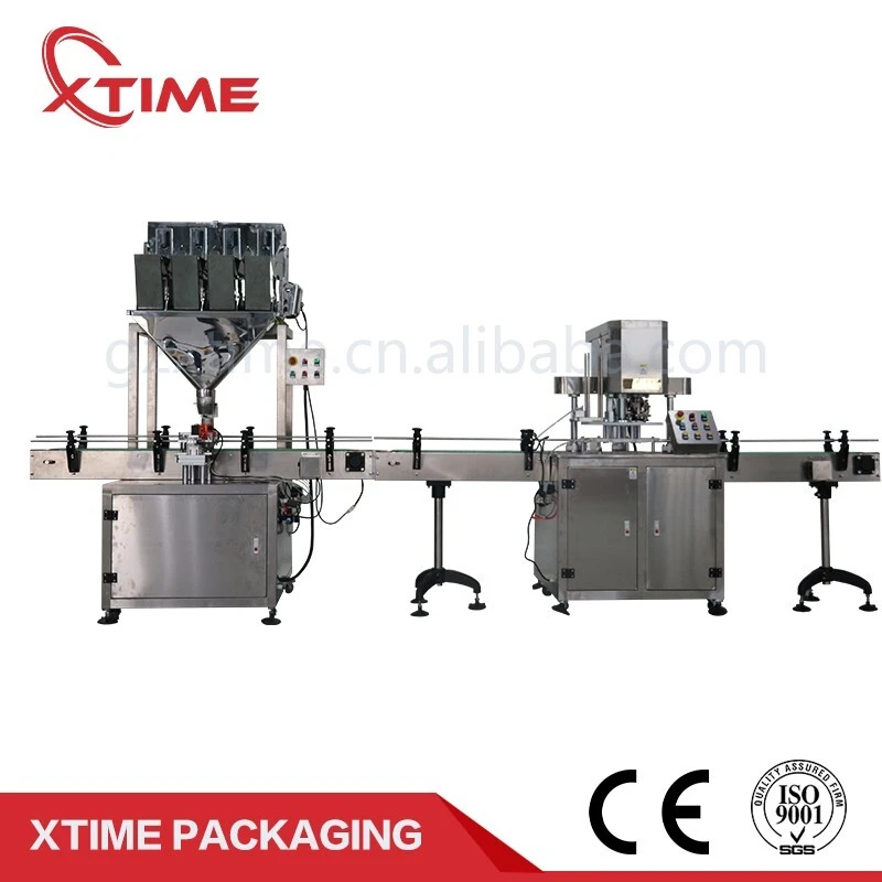 Full-automatic quantitative packing production line for granule 1