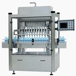 Máquina automática de llenado de líquidos de tipo lineal multicabezal 1
