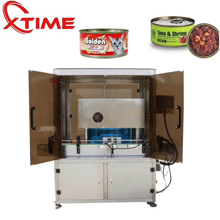 Automatic Vacuum Food Canning Machine Pet food Nitrogen Tin Sealer 1