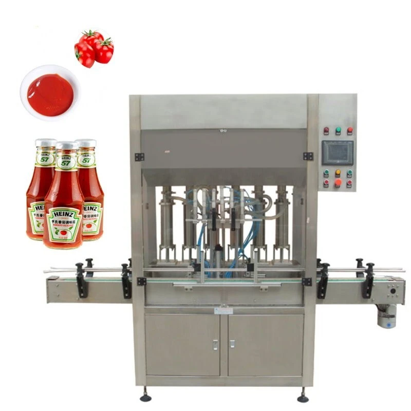 Máquina automática de llenado y tapado de salsa de tomate 1