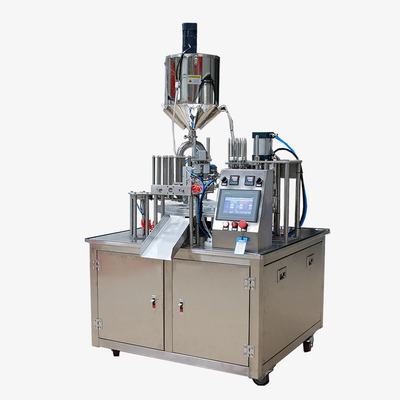 Máquina de sellado térmico de llenado de líquido de cuchara de miel rotativa automática (2 cucharas) (para papel de aluminio prefabricado) 3