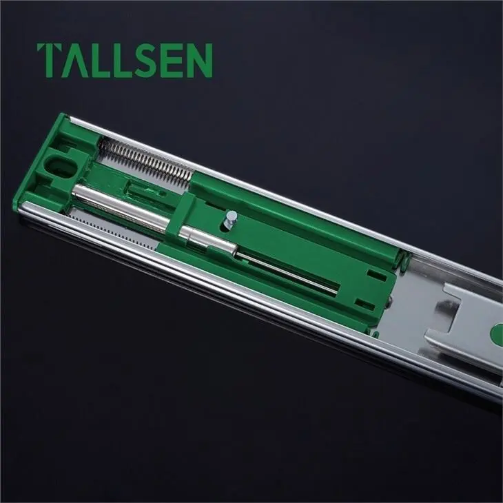 Damping Buffer Three Stage Drawer Slide 1