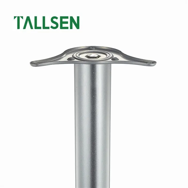 Gamba del tavolo in acciaio tubolare regolabile in altezza 1