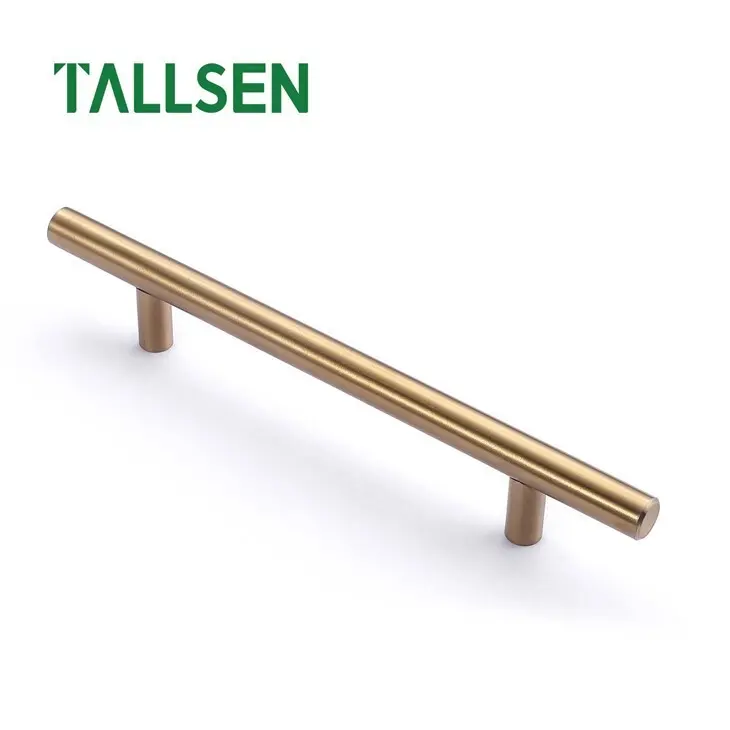 Geborsteld nikkel roestfrij stiel kast pulls 6