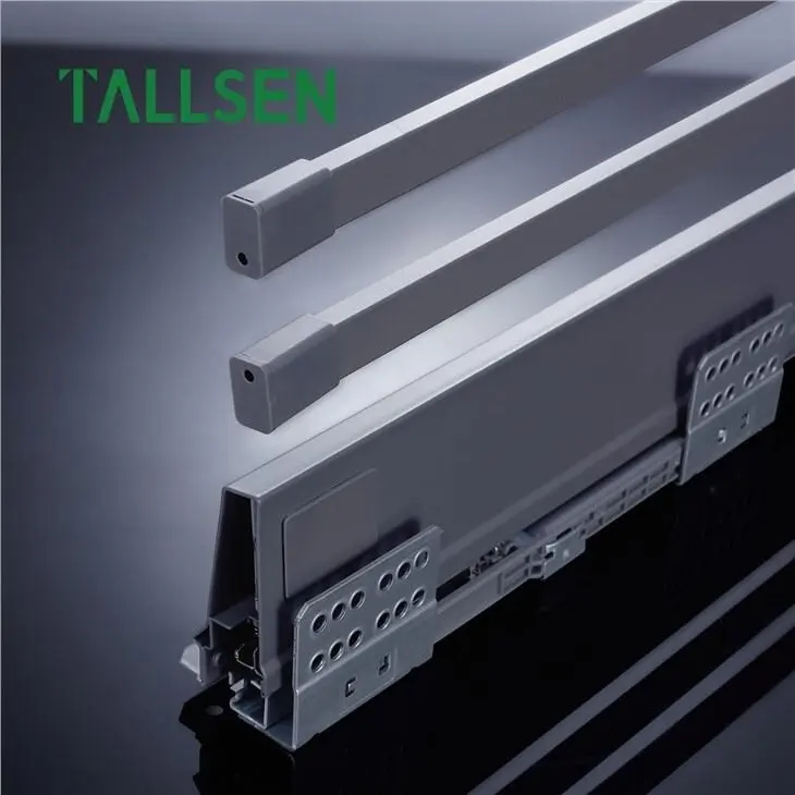 Hege Double Gallery Square Bar Metal Drawer Box Slides 5