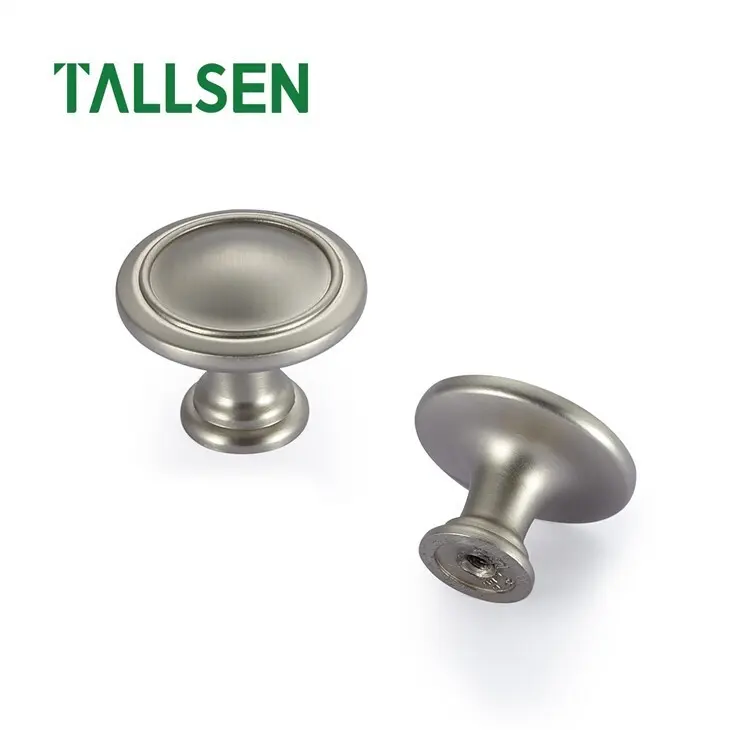 Brass Oxford Knob 38mm Satin Nickel 3