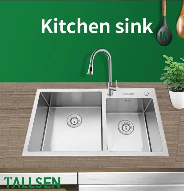 Dikke Rust-resistant Two Basin Kitchen Sinks 2
