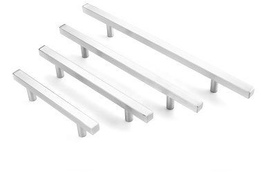 Metal Chrome Kitchen Cabinet Door and Drawer Pull Handles 7