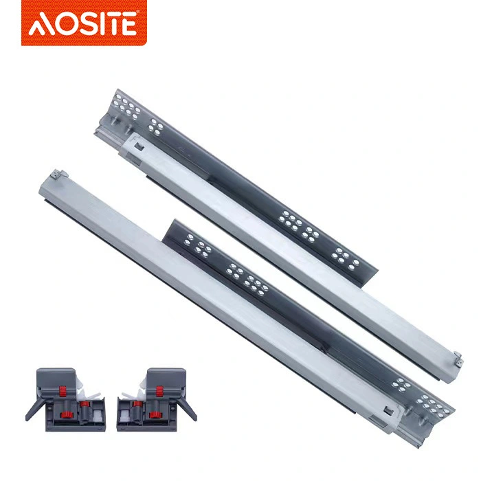 AOSITE UP12/UP07 درج منزلق كامل الامتداد بإغلاق ناعم مثبت أسفله (مع مقبض) 1