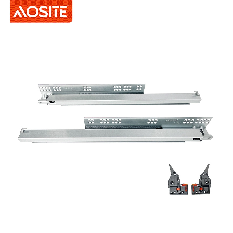 AOSITE S6836/S6839 Направляющие для ящиков с доводчиками полного выдвижения и нижним креплением (с 3D-ручкой) 1