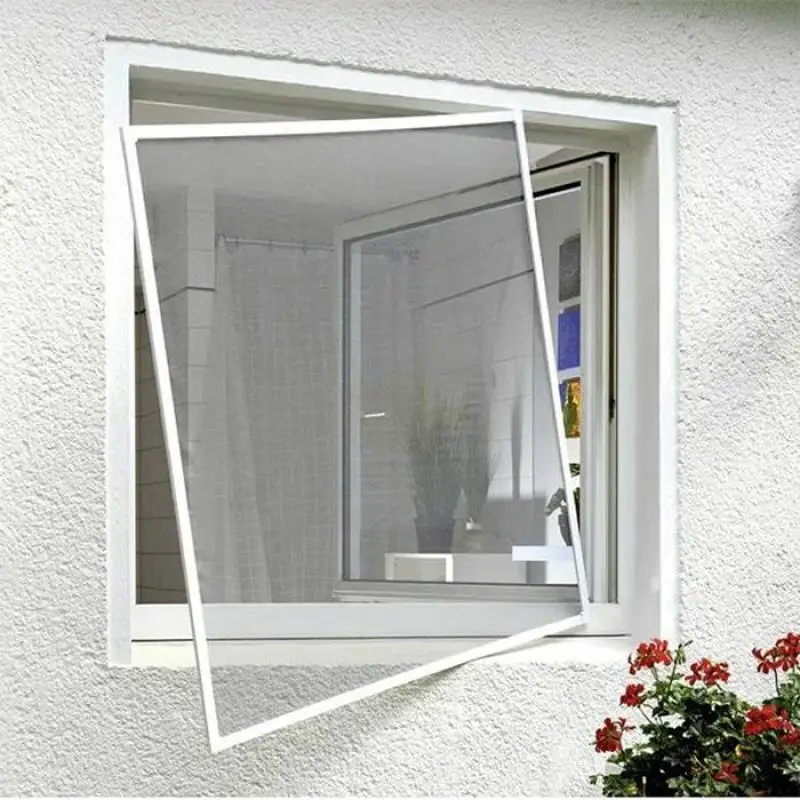 Simple and Affordable Screen Frame for Any Window or Door - PVC-Coated Fiberglass Mesh, Customizable Size, Easy Installation 2