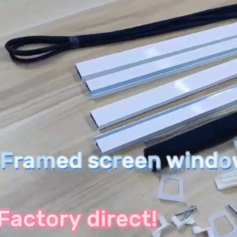 Simple and Affordable Screen Frame for Any Window or Door - PVC-Coated Fiberglass Mesh, Customizable Size, Easy Installation 4
