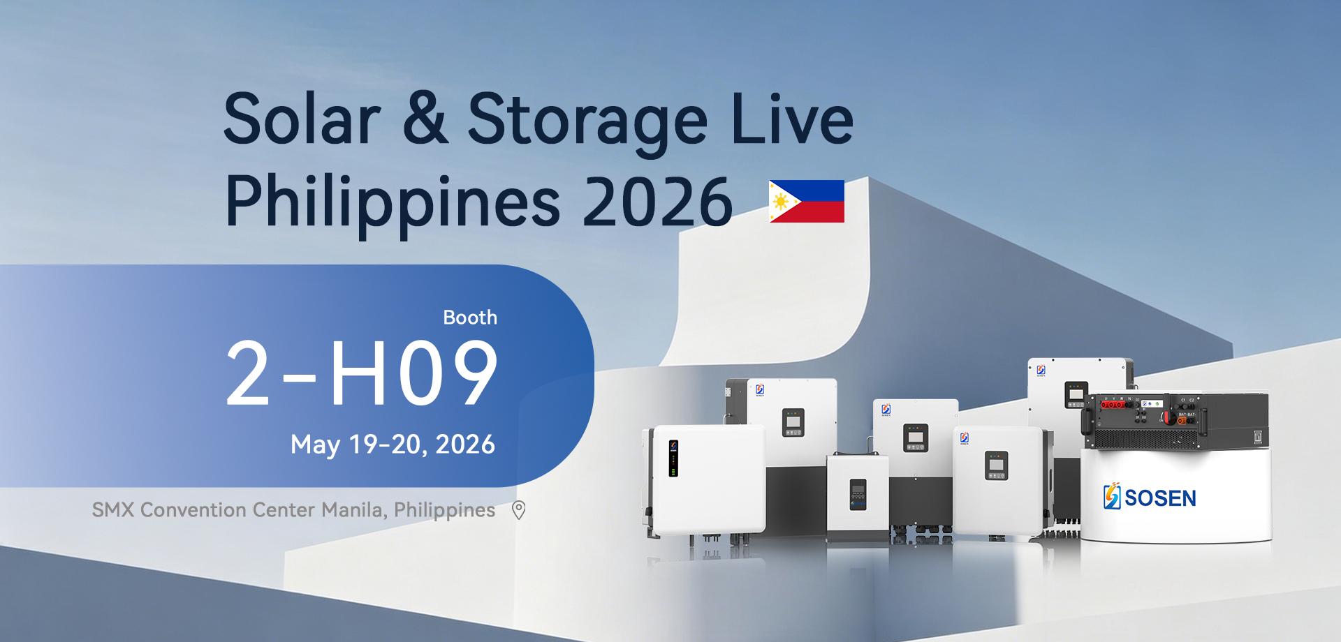 SOSEN - Solar & Storage Live Philipines 2026 Invitation