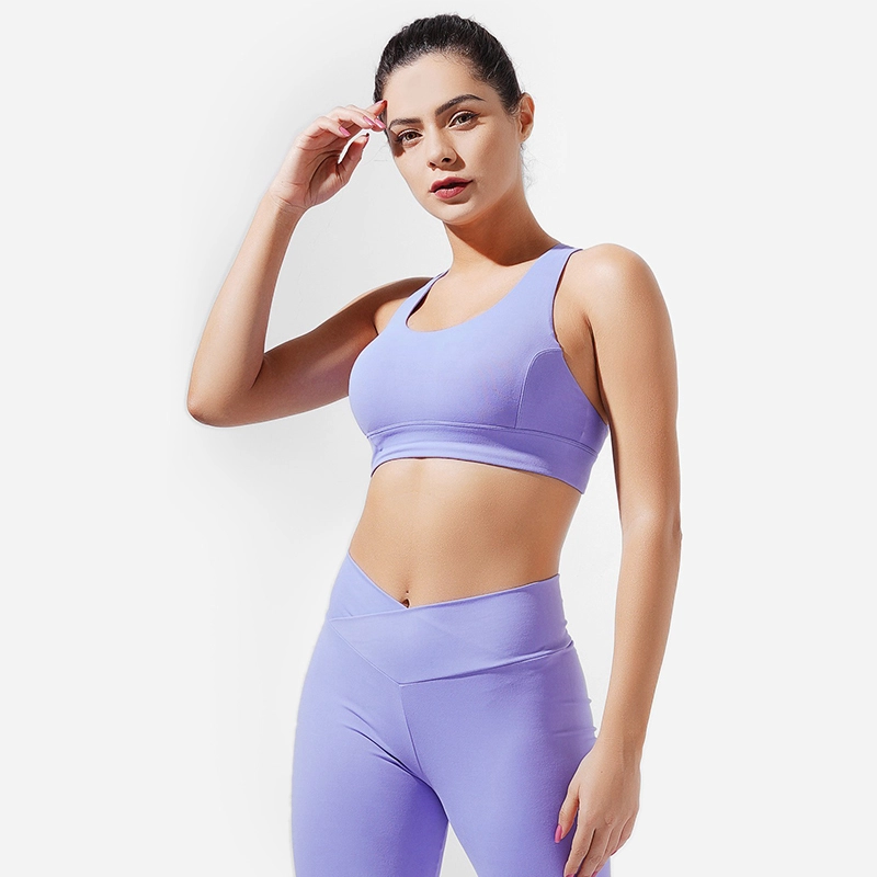 Soutien-gorge de sport court confortable et respirant avec un design à la mode - ROADSUNSHINE 1