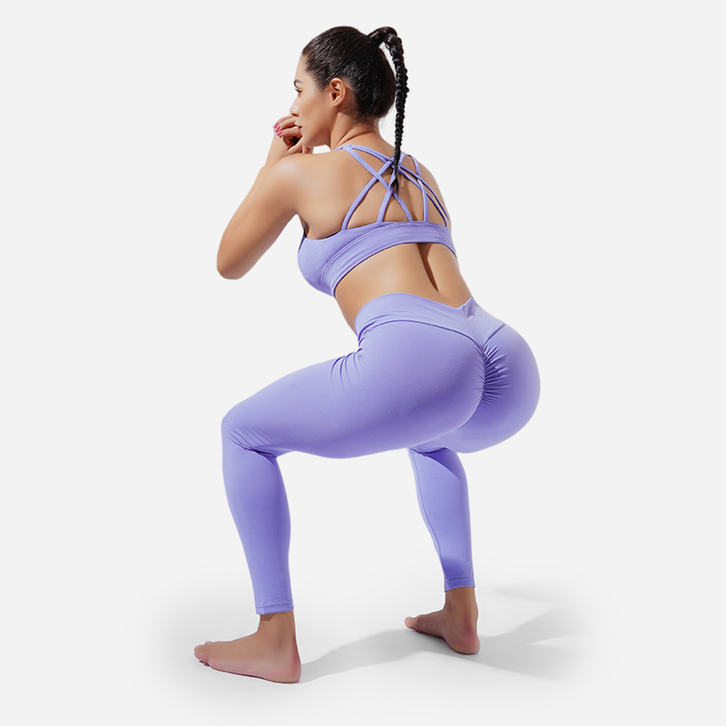 Leggings de yoga amarillos de alta calidad a la venta 87% nailon/13% spandex M 2